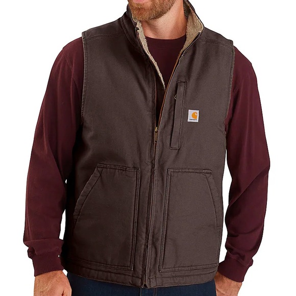 Carhartt Men’s Mock Neck Sherpa Lined Vest NWOT - Picture 2 of 7